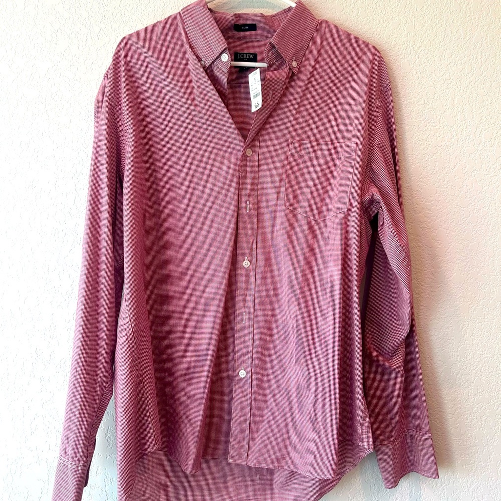 Brand new, never worn J. Crew Slim fit dress shirt (large) $24